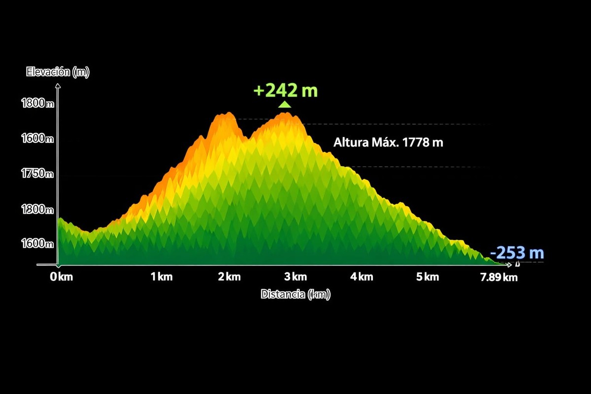 Altimetría Running 7.89K